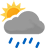 Heavy rain showers